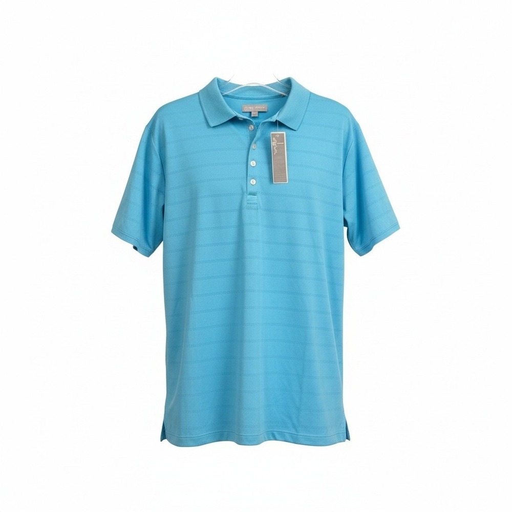 NWT Callaway Mens XXL Performance Wicking Polo‎ Shirt Blue Stripe Short Sleeve